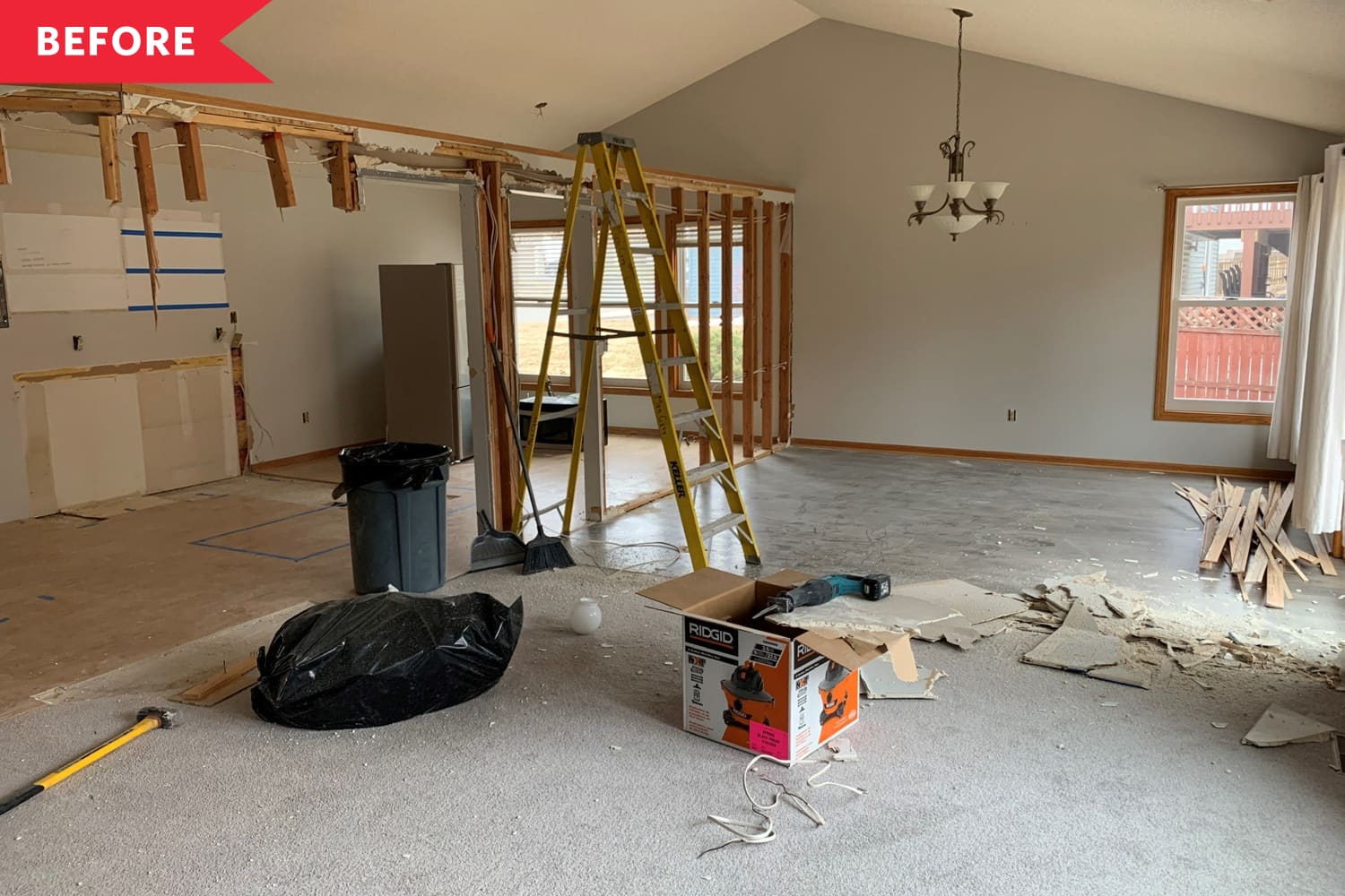 Picture of Dated House Gets Open Concept Kitchen - Before and After Photos ...